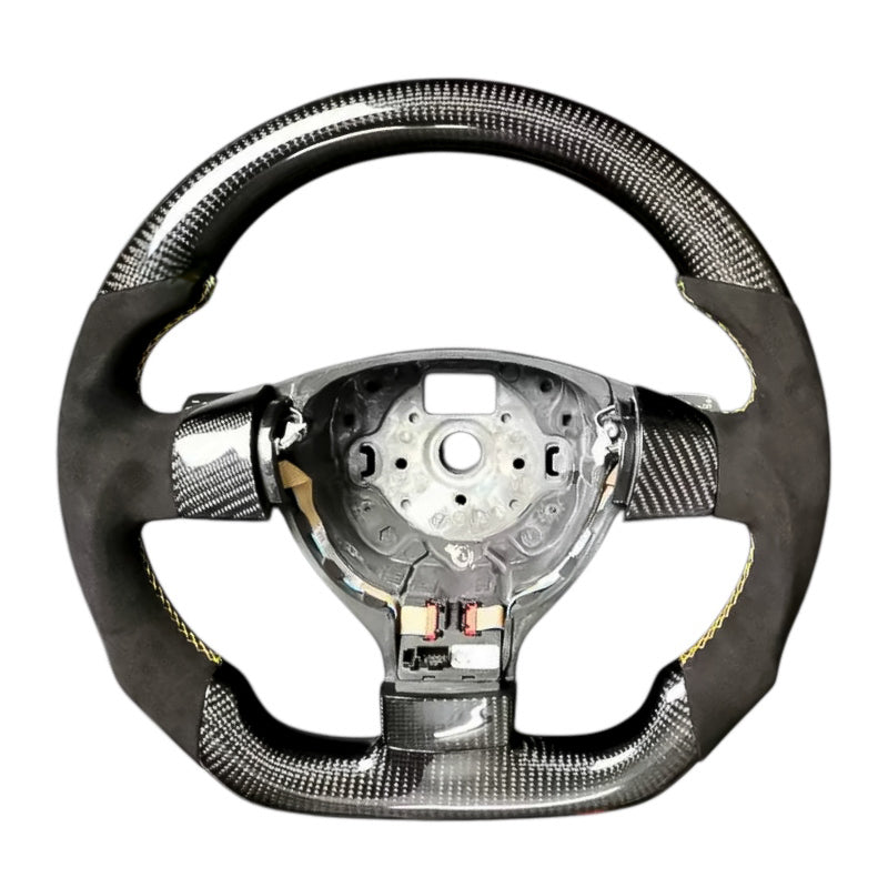 Carbon Fiber Steering Wheel with Leather/Alcantara for VW Golf MK5 - EuroSpeed