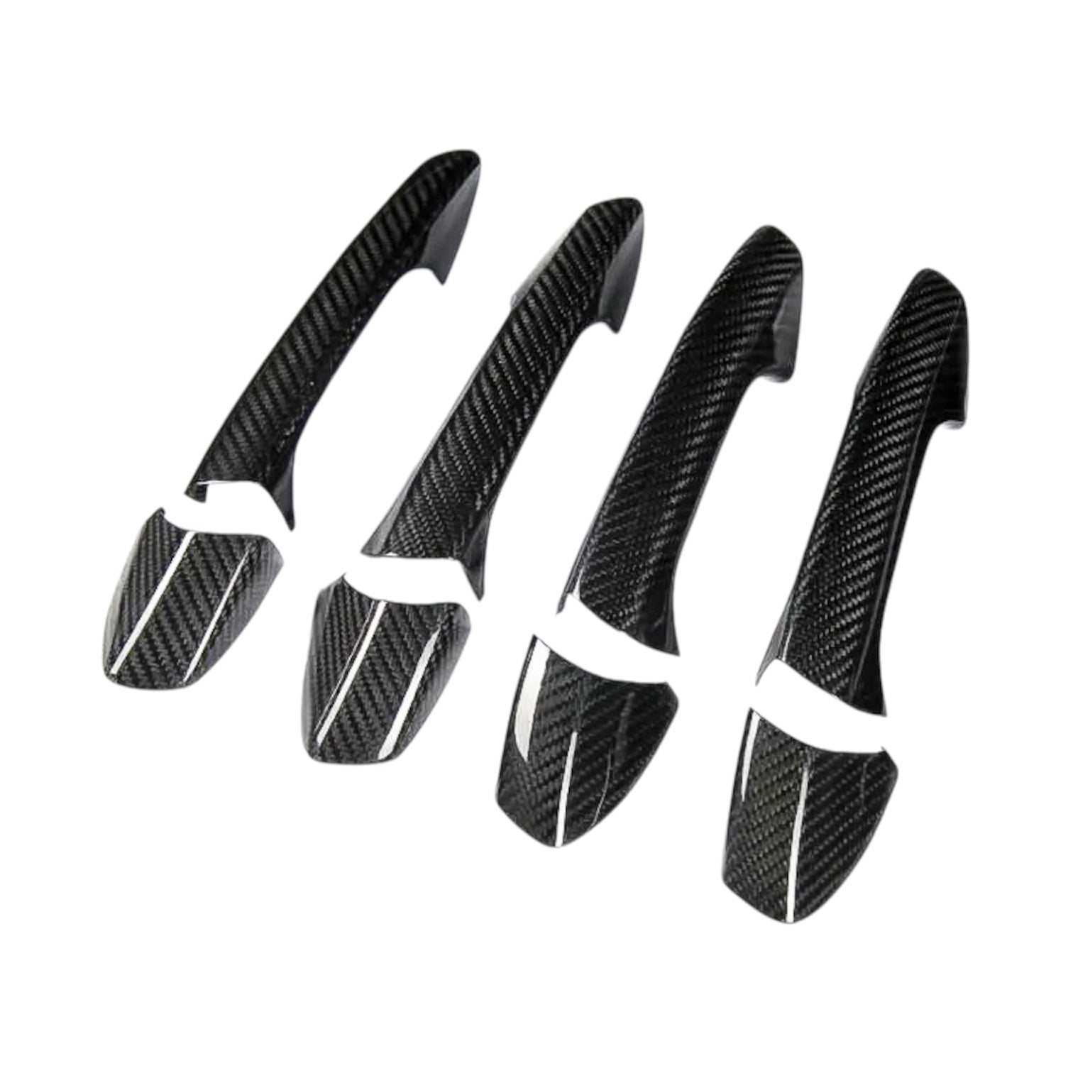 Carbon Fiber Door Handle Covers for Mercedes-Benz W176, W246, W204, W207, W212, W221, W156, X204, W117, W218, GL, GLS, W166, R172, SL, QX30 - EuroSpeed