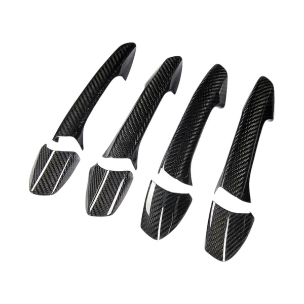 Carbon Fiber Door Handle Covers for Mercedes-Benz W176, W246, W204, W207, W212, W221, W156, X204, W117, W218, GL, GLS, W166, R172, SL, QX30 - EuroSpeed