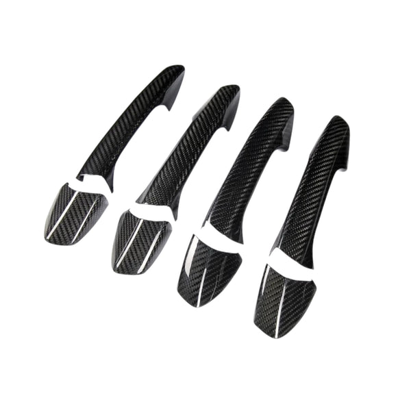 Carbon Fiber Door Handle Covers for Mercedes-Benz W176, W246, W204, W207, W212, W221, W156, X204, W117, W218, GL, GLS, W166, R172, SL, QX30 - EuroSpeed