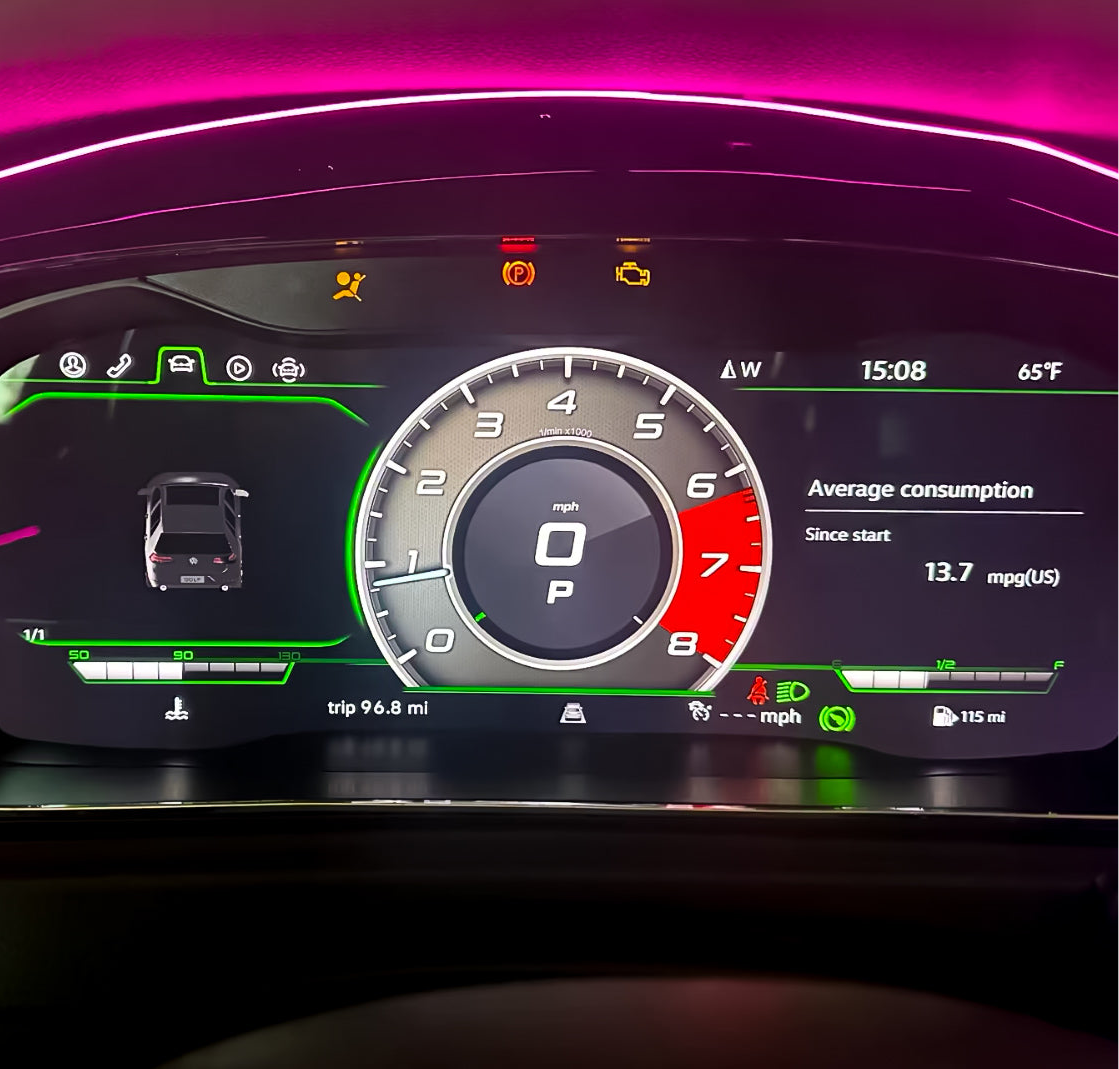 Digital Virtual Cockpit Instrument Cluster Upgrade for VW Golf, Passat, Tiguan, Jetta – LCD Speedometer - EuroSpeed
