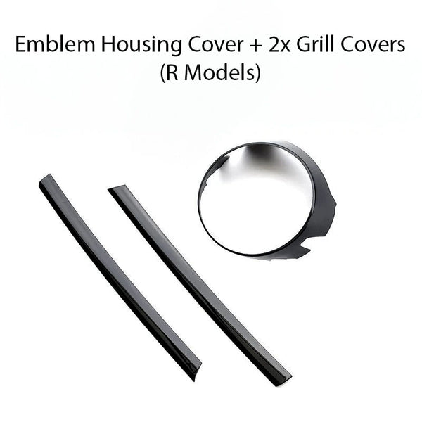 Grill & Emblem Blackout Kit for Volkswagen Golf MK7 (Gloss Black) - EuroSpeed