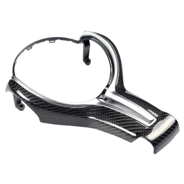 Carbon Fiber Steering Wheel Trim For BMW M Series F80 F82 F10 F06 F12 F13 F15 F16 & M Models (1-6 Series) - EuroSpeed