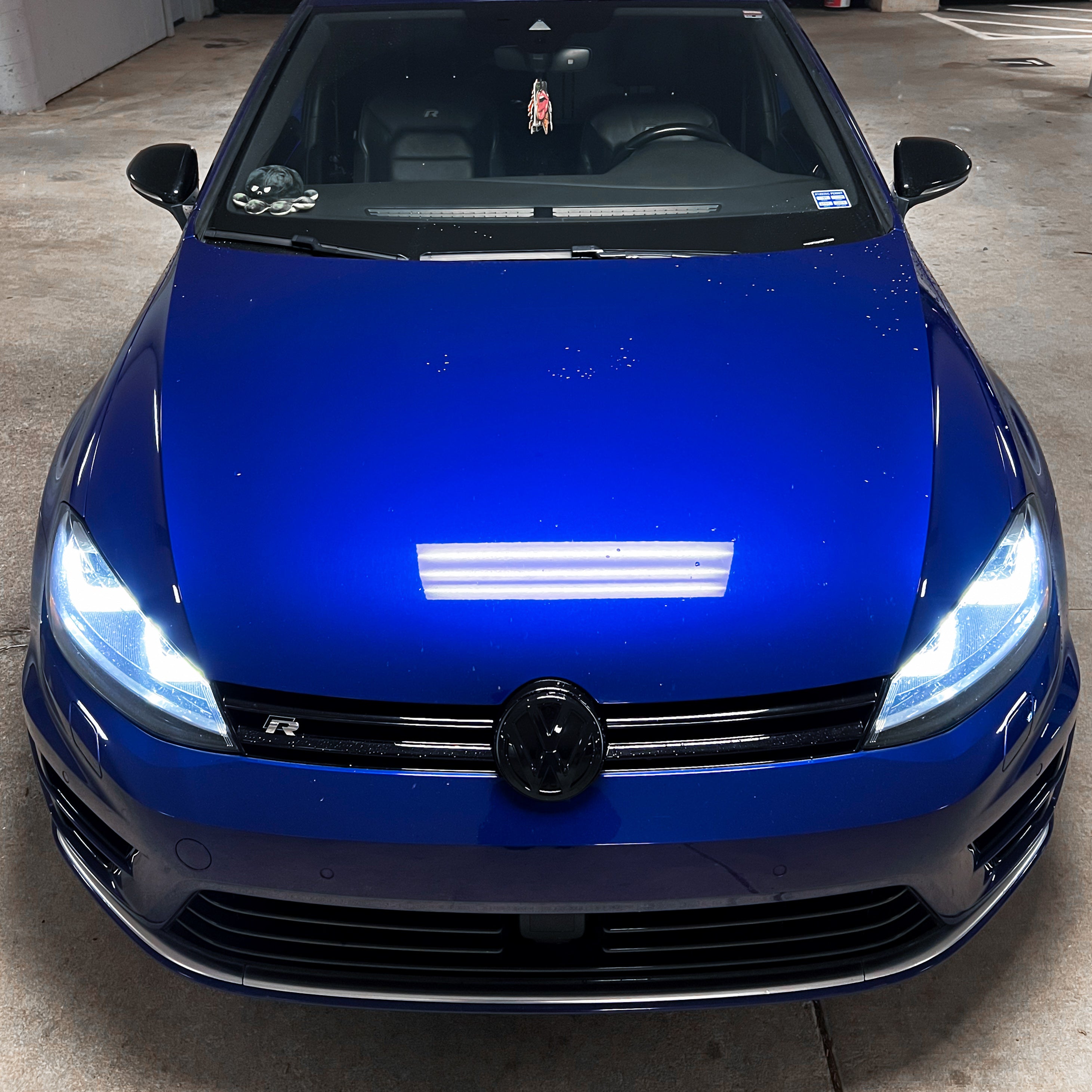 Grill & Emblem Blackout Kit for Volkswagen Golf MK7 (Gloss Black) - EuroSpeed