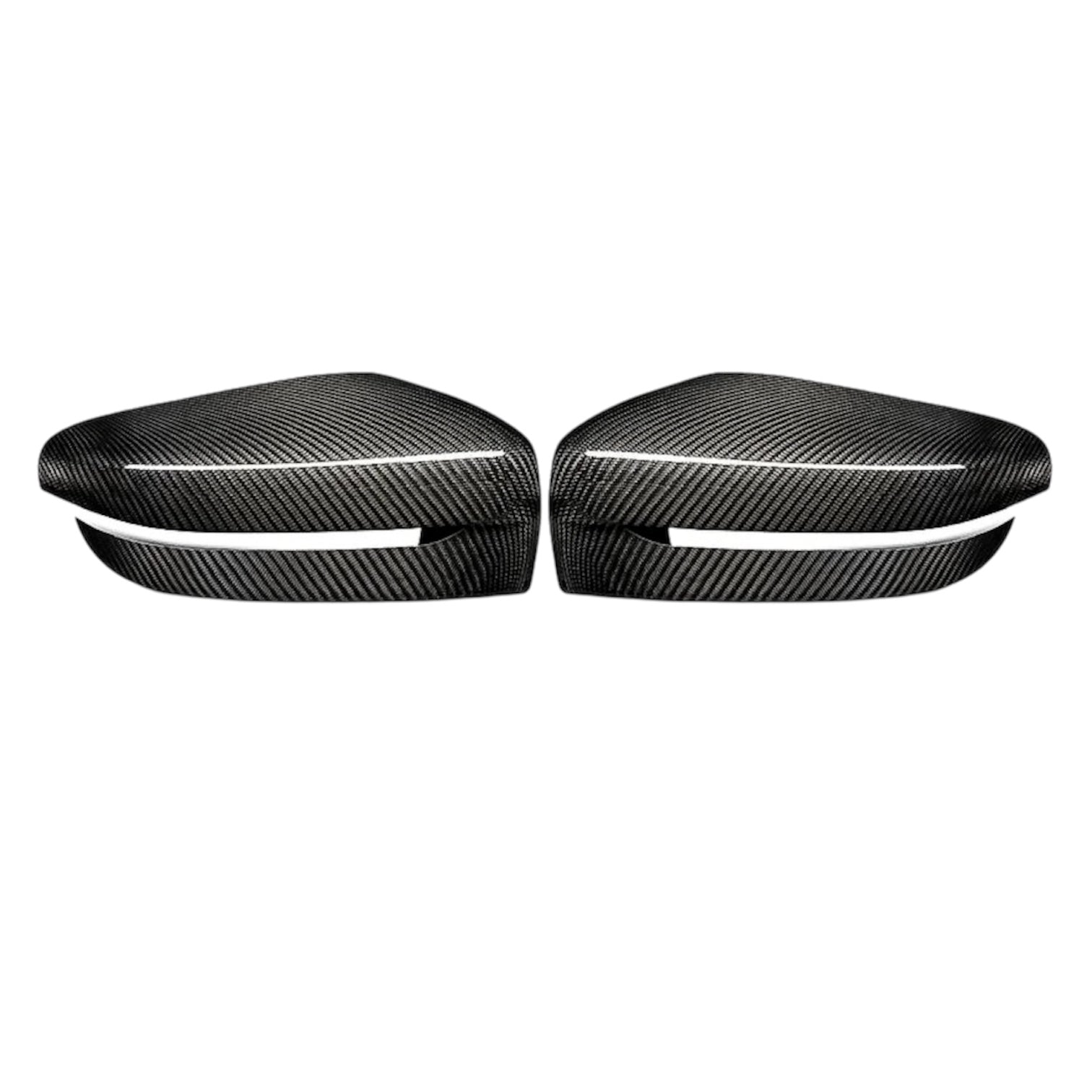 Carbon Fiber Mirror Cap Covers for BMW 2, 3, 4, 5, 6, 7, and 8 Series (G42, G20, G28, G22, G23, G26 M400i, G30, G38, G32 GT, G11, G12, G14, G15, G16) - EuroSpeed