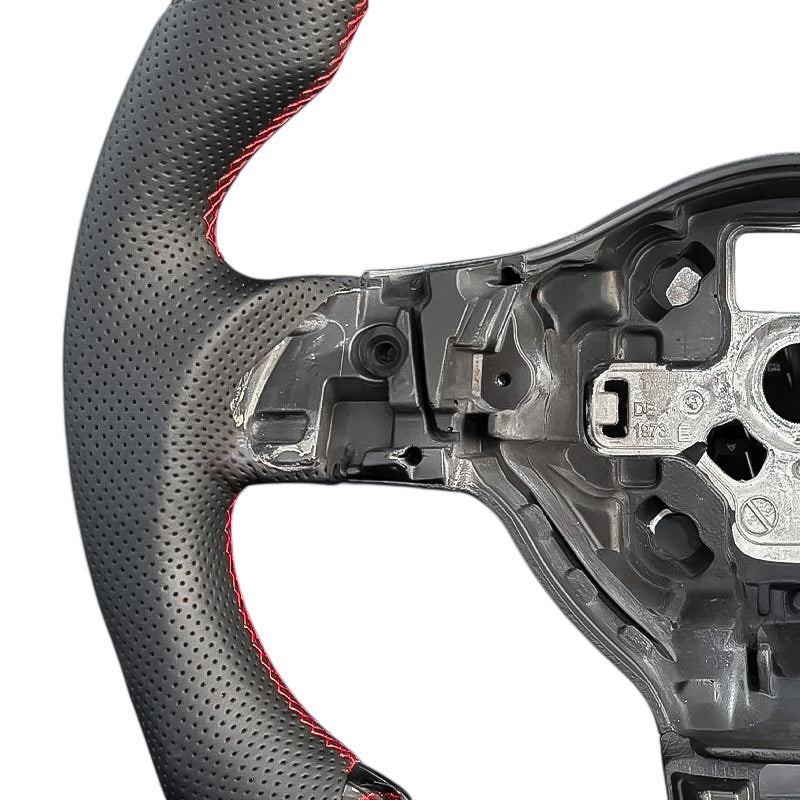 Carbon Fiber Steering Wheel with Leather/Alcantara for VW Golf MK6, Passat, Polo - EuroSpeed