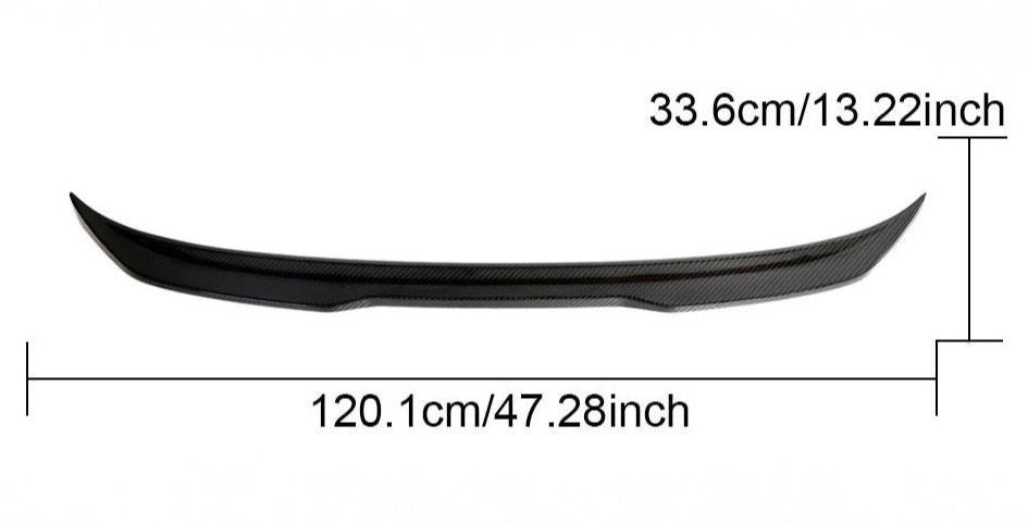 Carbon Fiber Rear Trunk Spoiler Boot Lip for BMW 5 Series G30/F90 M5 Sedan (2017-2023) - EuroSpeed