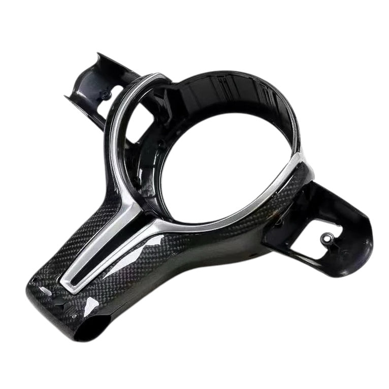 Carbon Fiber Steering Wheel Trim For BMW M Series F80 F82 F10 F06 F12 F13 F15 F16 & M Models (1-6 Series) - EuroSpeed