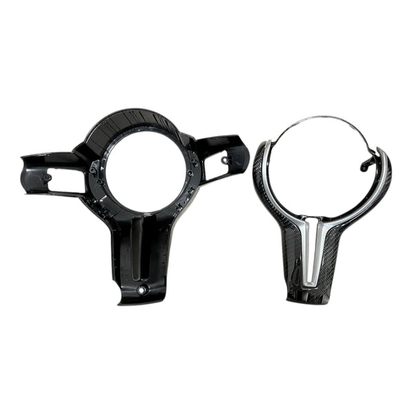 Carbon Fiber Steering Wheel Trim For BMW M Series F80 F82 F10 F06 F12 F13 F15 F16 & M Models (1-6 Series) - EuroSpeed