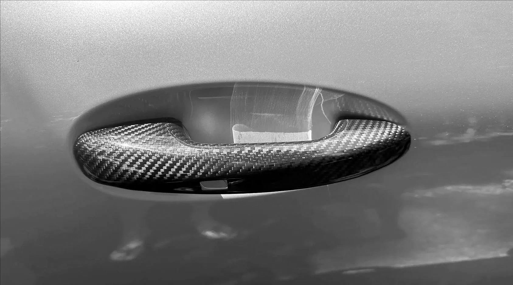 Carbon Fiber Door Handle Cover For Mercedes Benz C Class W205 AMG GT 2D - EuroSpeed