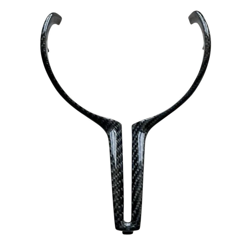Carbon Fiber Steering Wheel Trim For BMW M Series F80 F82 F10 F06 F12 F13 F15 F16 & M Models (1-6 Series) - EuroSpeed