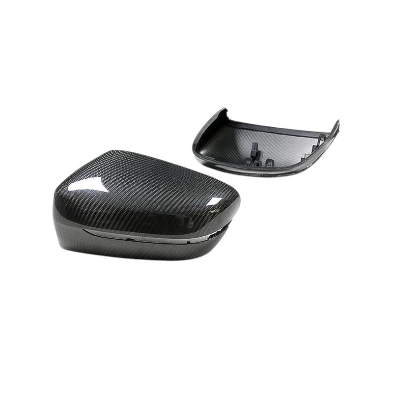 Carbon Fiber Mirror Cap Replacements for BMW 2, 3, 4, 5, 6, 7, and 8 Series (G42, G20, G28, G22, G23, G26 M400i, G30, G38, G32 GT, G11, G12, G14, G15, G16) - EuroSpeed