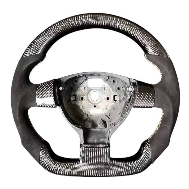 Carbon Fiber Steering Wheel with Leather/Alcantara for VW Golf MK5 - EuroSpeed