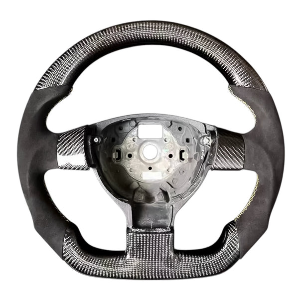 Carbon Fiber Steering Wheel with Leather/Alcantara for VW Golf MK5 - EuroSpeed