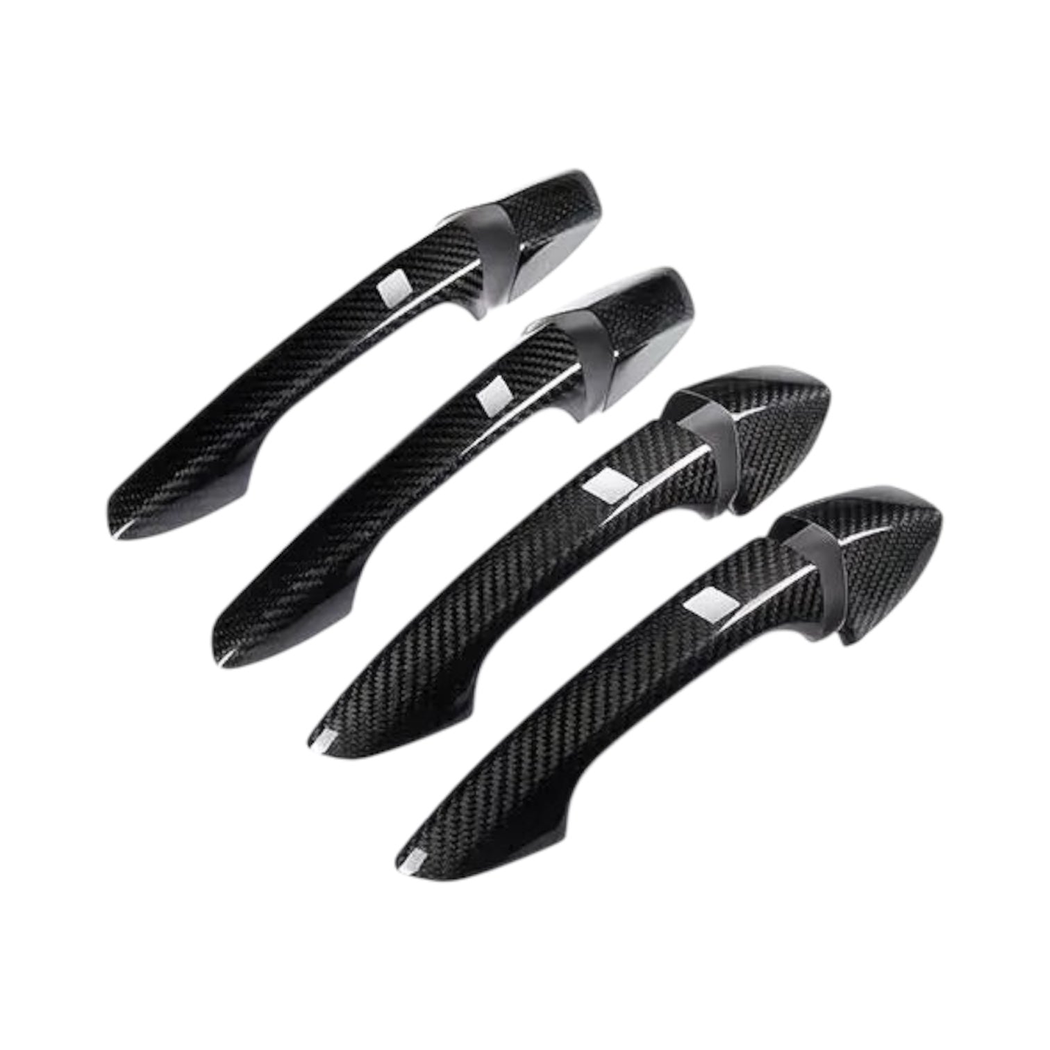 Carbon Fiber Door Handle Covers for Mercedes-Benz W176, W246, W204, W207, W212, W221, W156, X204, W117, W218, GL, GLS, W166, R172, SL, QX30 - EuroSpeed