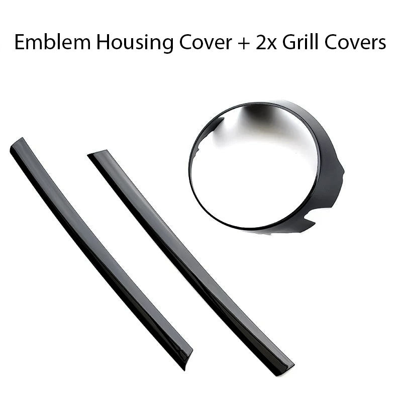 Grill & Emblem Blackout Kit for Volkswagen Golf MK7 (Gloss Black) - EuroSpeed