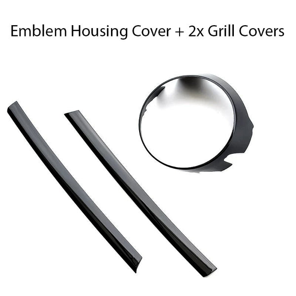 Grill & Emblem Blackout Kit for Volkswagen Golf MK7 (Gloss Black) - EuroSpeed