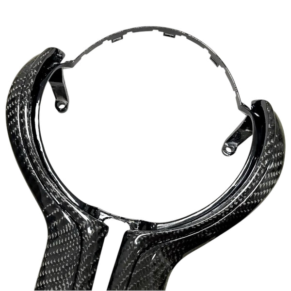 Carbon Fiber Steering Wheel Trim For BMW M Series F80 F82 F10 F06 F12 F13 F15 F16 & M Models (1-6 Series) - EuroSpeed