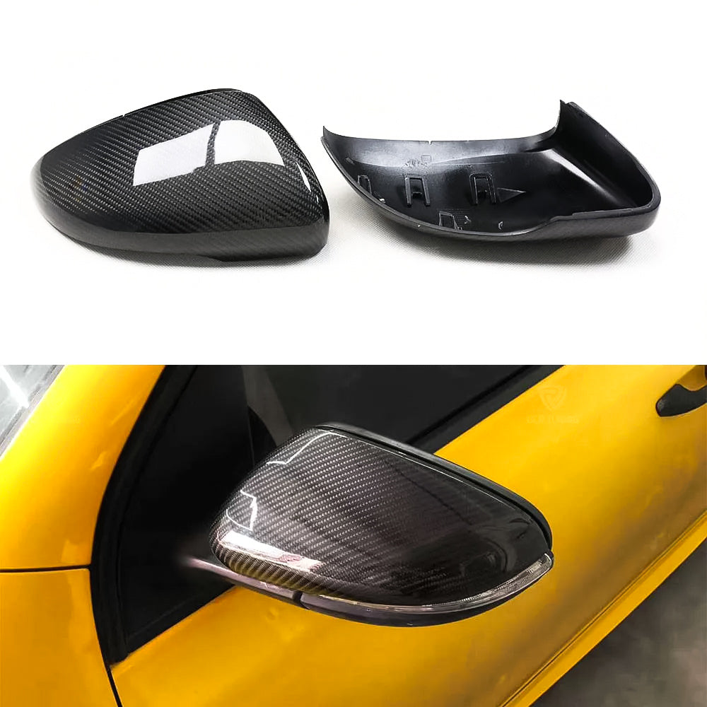 Carbon Fiber Mirror Cap Replacements for Volkswagen Golf MK6, Passat, CC, Beetle, Scirocco - EuroSpeed