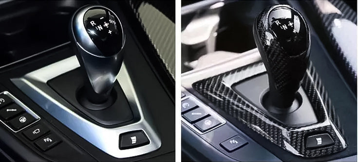 Carbon Fiber Gearshift Surround Cover Trim for BMW M3 F80, M4 F82 (2014-2017) - EuroSpeed