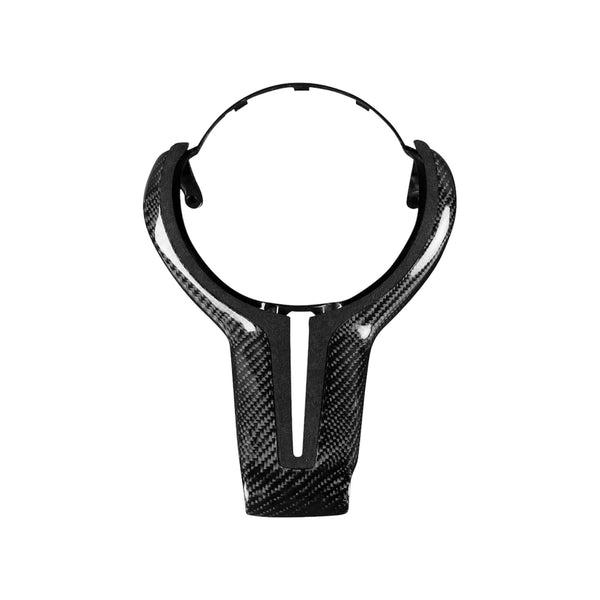 Carbon Fiber Steering Wheel Trim For BMW M Series F80 F82 F10 F06 F12 F13 F15 F16 & M Models (1-6 Series) - EuroSpeed