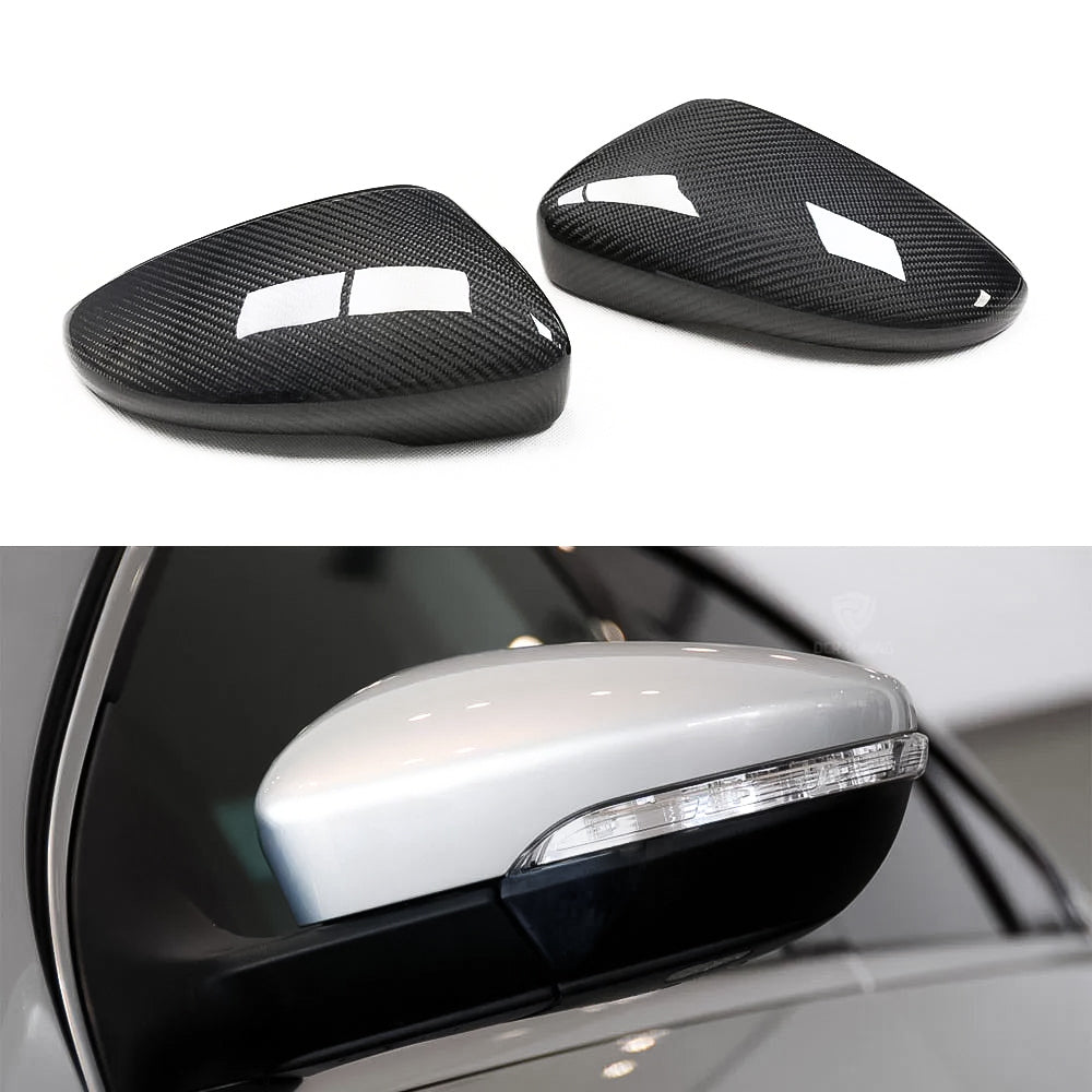 Carbon Fiber Mirror Cap Replacements for Volkswagen Golf MK6, Passat, CC, Beetle, Scirocco - EuroSpeed