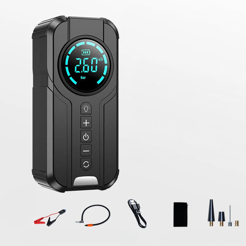 Portable Car Jump Starter with Built-In Air Compressor - Off-Grid Power Bank - EuroSpeed