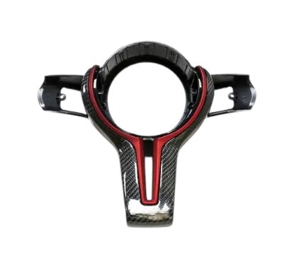 Carbon Fiber Steering Wheel Trim For BMW M Series F80 F82 F10 F06 F12 F13 F15 F16 & M Models (1-6 Series) - EuroSpeed