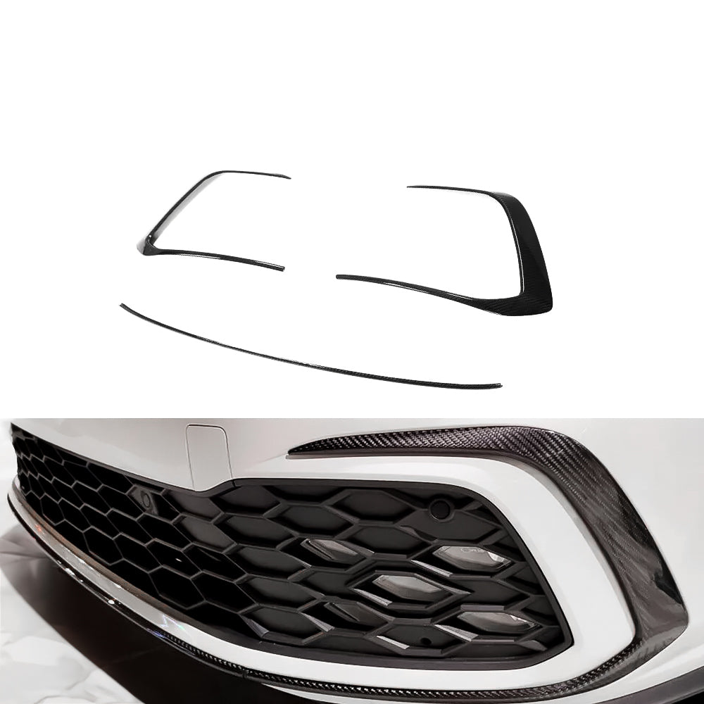 Carbon Fiber Grill Trim Covers for Golf GTI MK8 (2022–2024) - EuroSpeed