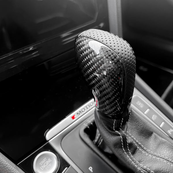 Carbon Fiber DSG Gear Knob Upgrade for Golf, Jetta, Tiguan, Passat, Scirocco - EuroSpeed