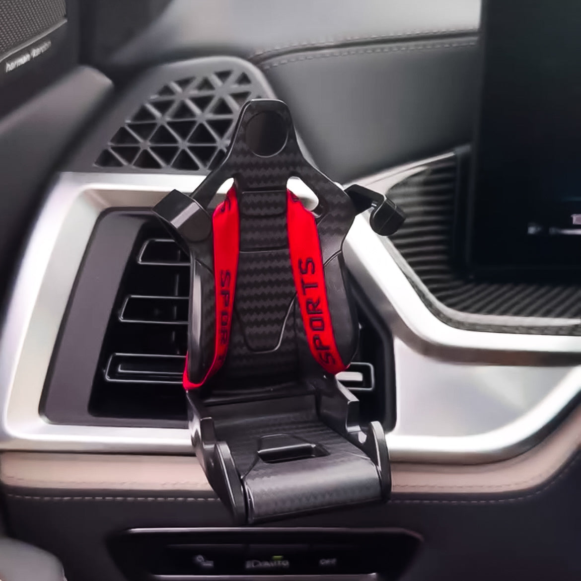 Racing Seat Car Phone Holder - 360° Rotatable Air Vent Mount - EuroSpeed