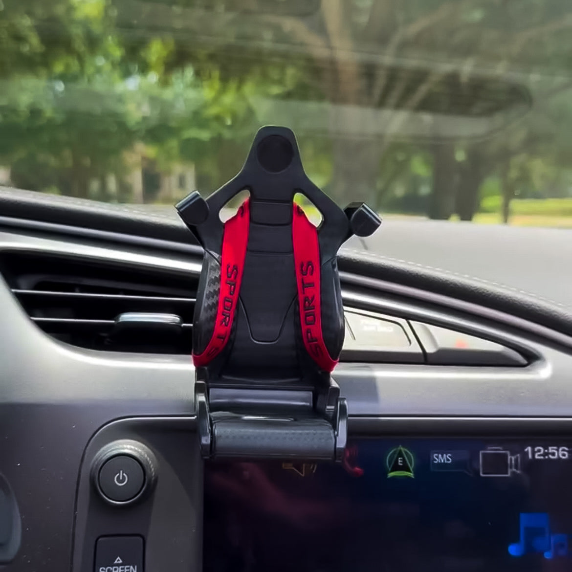 Racing Seat Car Phone Holder - 360° Rotatable Air Vent Mount - EuroSpeed