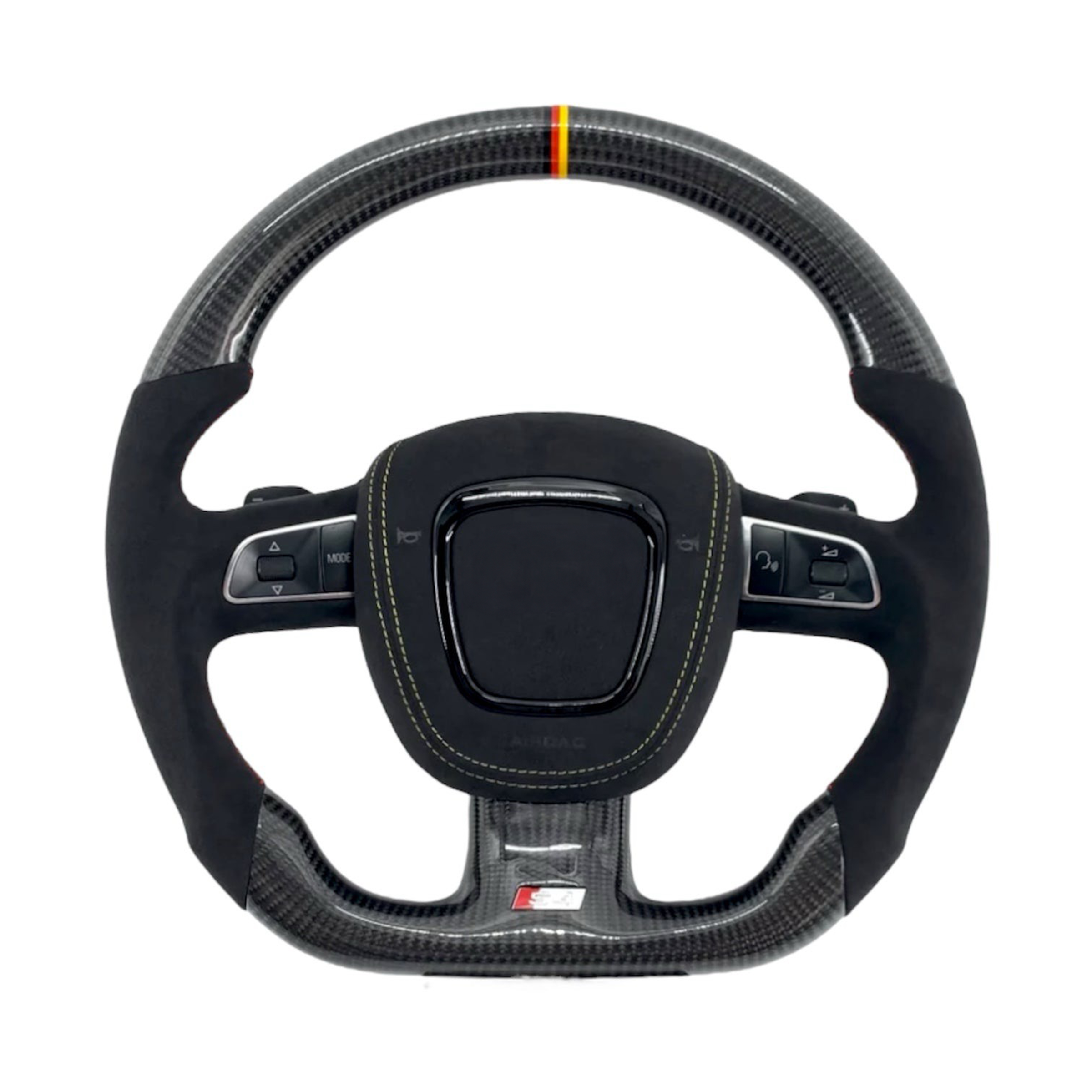 Carbon Fiber Steering Wheel for 2006–2011 Audi A3/S3/RS3 (8P), 2006–2008 A4/S4/RS4 (B7), 2008–2011 A5/S5 (B8)