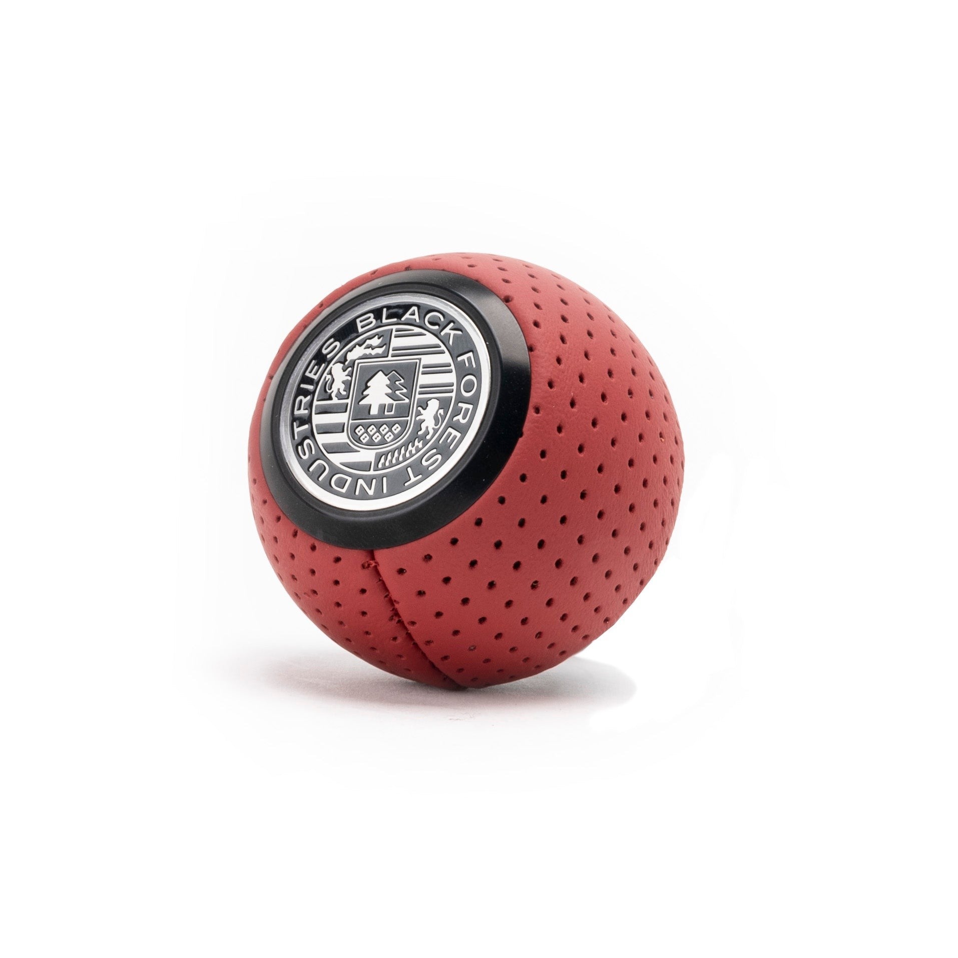 BFI GS2 Heavy Weight Shift Knob, Universal - Normal / Metric / Magma Red Air Leather / Black Anodized