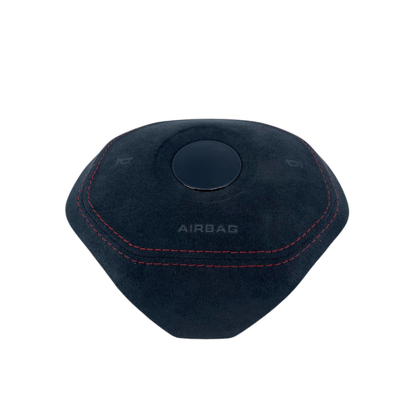 Custom Leather or Alcantara Airbag Cover for for VW Golf MK8, Jetta, Passat, Arteon, Tiguan, Taos, Polo, Atlas, ID.4