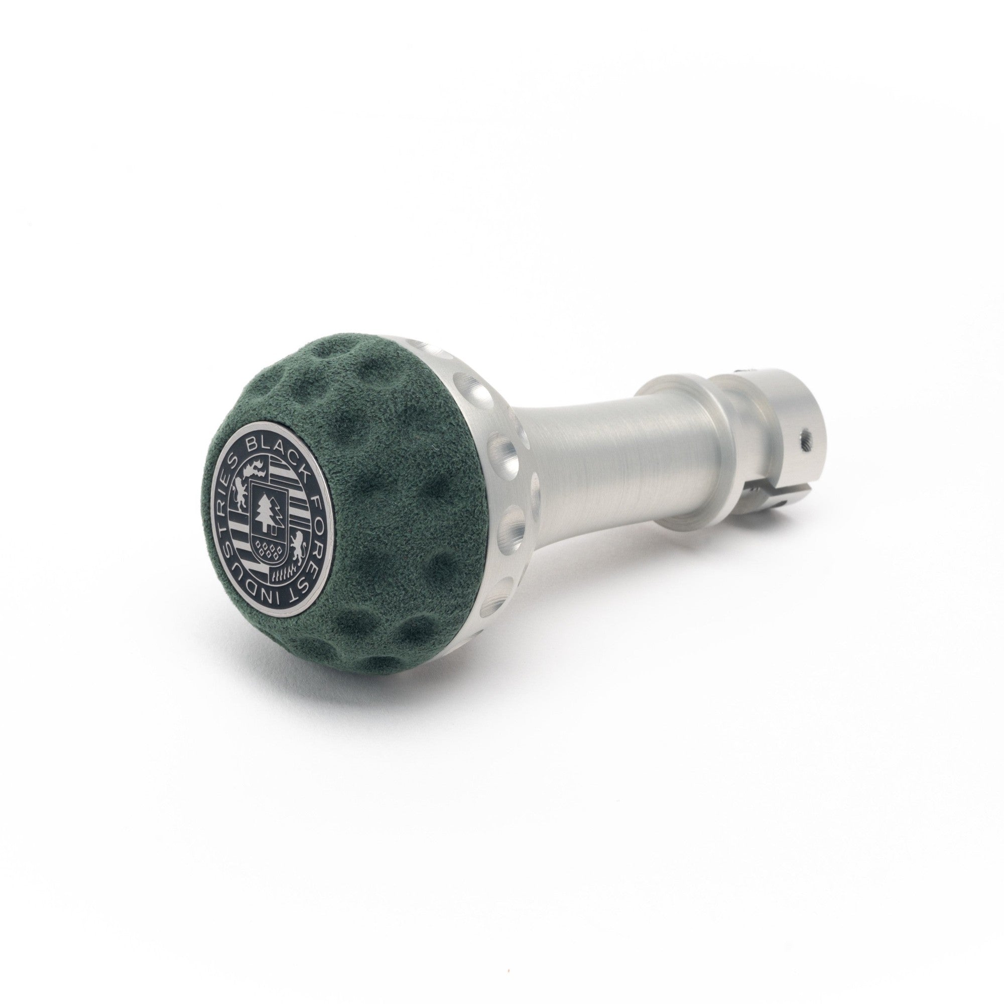 BFI GSB Heavy Weight Shift Knob, Manual, Golf Ball for BMW 6 Series, 3 Series, 8 Series, 5 Series & More (1976–2026) - Emerald Green Alcantara / Machined Finish