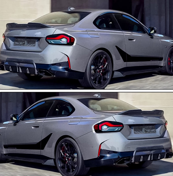 Carbon Fiber Rear Trunk Spoiler Lip for BMW 2 Series G42 M240i Coupe (2020-2022)