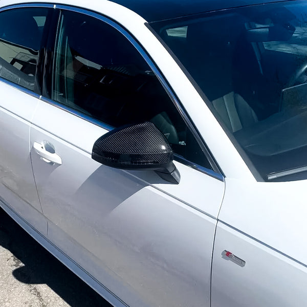 Carbon Fiber Mirror Caps for Audi A4 / S4 / A5 / S5 / RS5 (2017-2019)