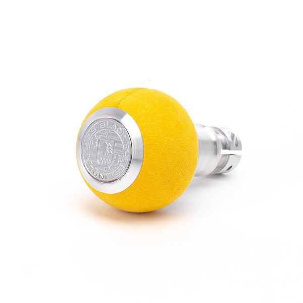 BFI GS2 Heavy Weight Shift Knob, Auto / DSG for BMW 3 Series, Z3, 5 Series, 7 Series & More (1990–2010) - Giallo Alcantara / Machined Finish