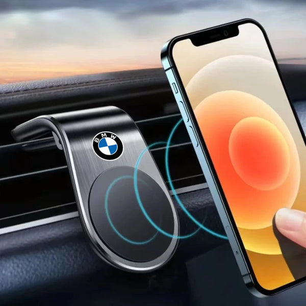 Magnetic Car Vent Phone Holder for BMW – Sleek Metal Clip-on Design