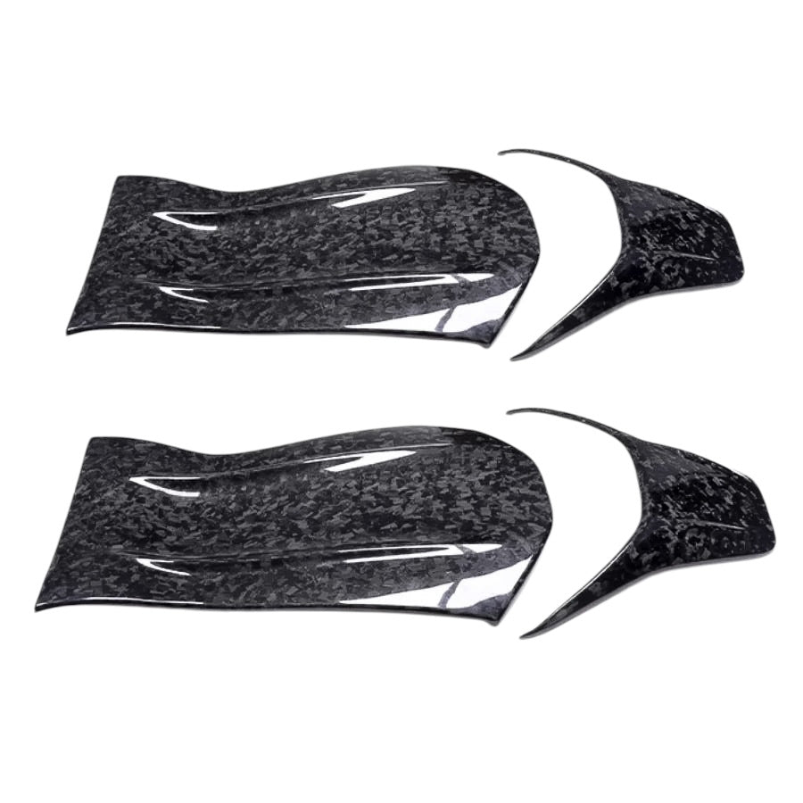 Carbon Fiber Seat Back Cover Trims for Mercedes-Benz A-Class CLA-Class GLA-Class