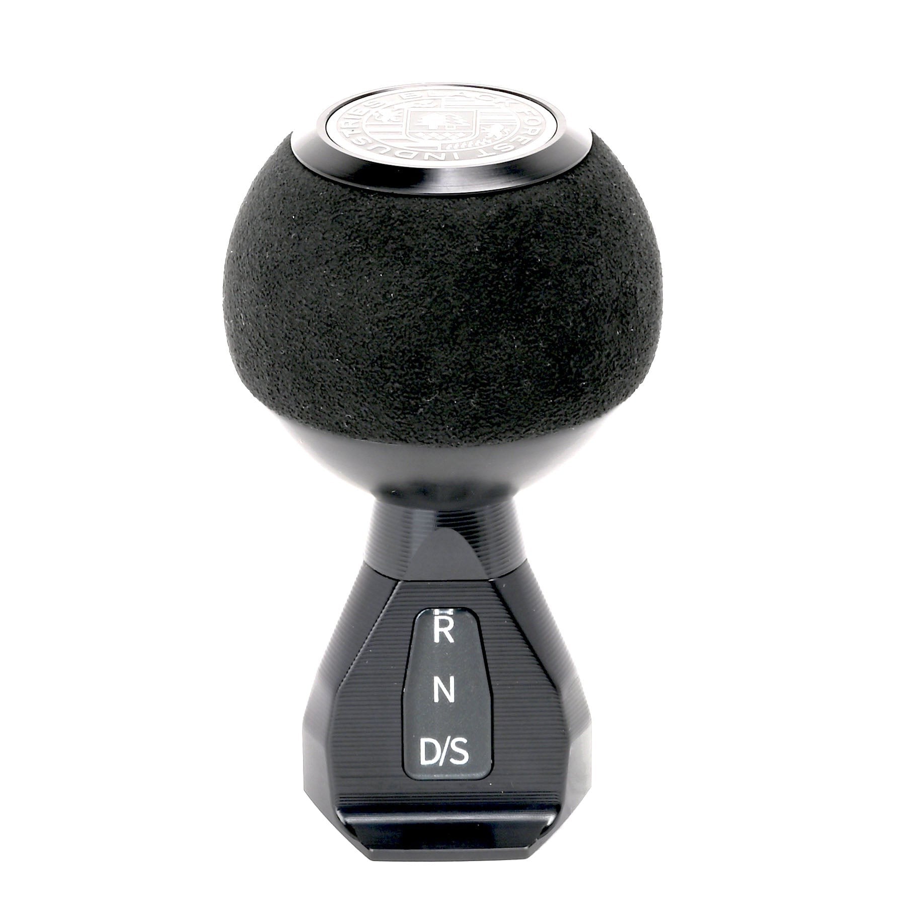 BFI GS2 Heavy Weight Shift Knob, Auto / DSG for Volkswagen Golf MK8 & Atlas Mk1 (2019–2026) - Black Alcantara / Black Anodized