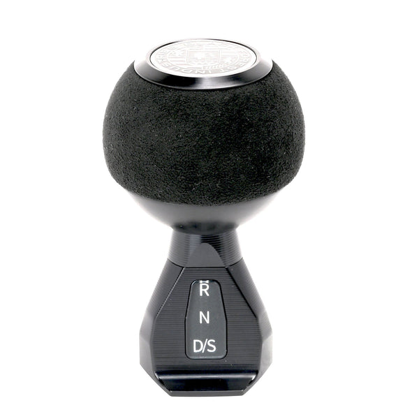 BFI GS2 Heavy Weight Shift Knob, Auto / DSG for Volkswagen Golf MK8 & Atlas Mk1 (2019–2026) - Black Alcantara / Black Anodized