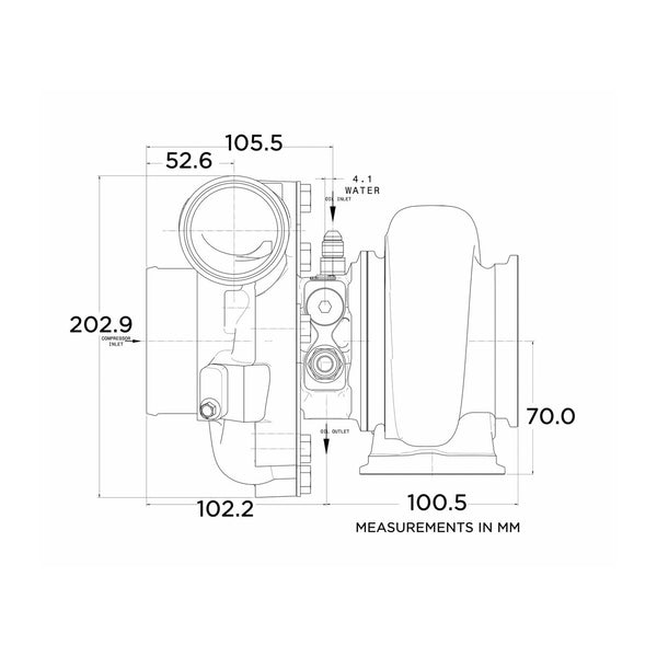 Garrett G35-1050 68mm G Series Turbocharger