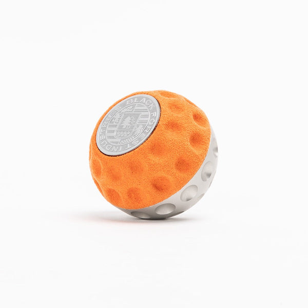 BFI GSB Heavy Weight Shift Knob, CAE Shifter - Orange Alcantara / Clear Anodized