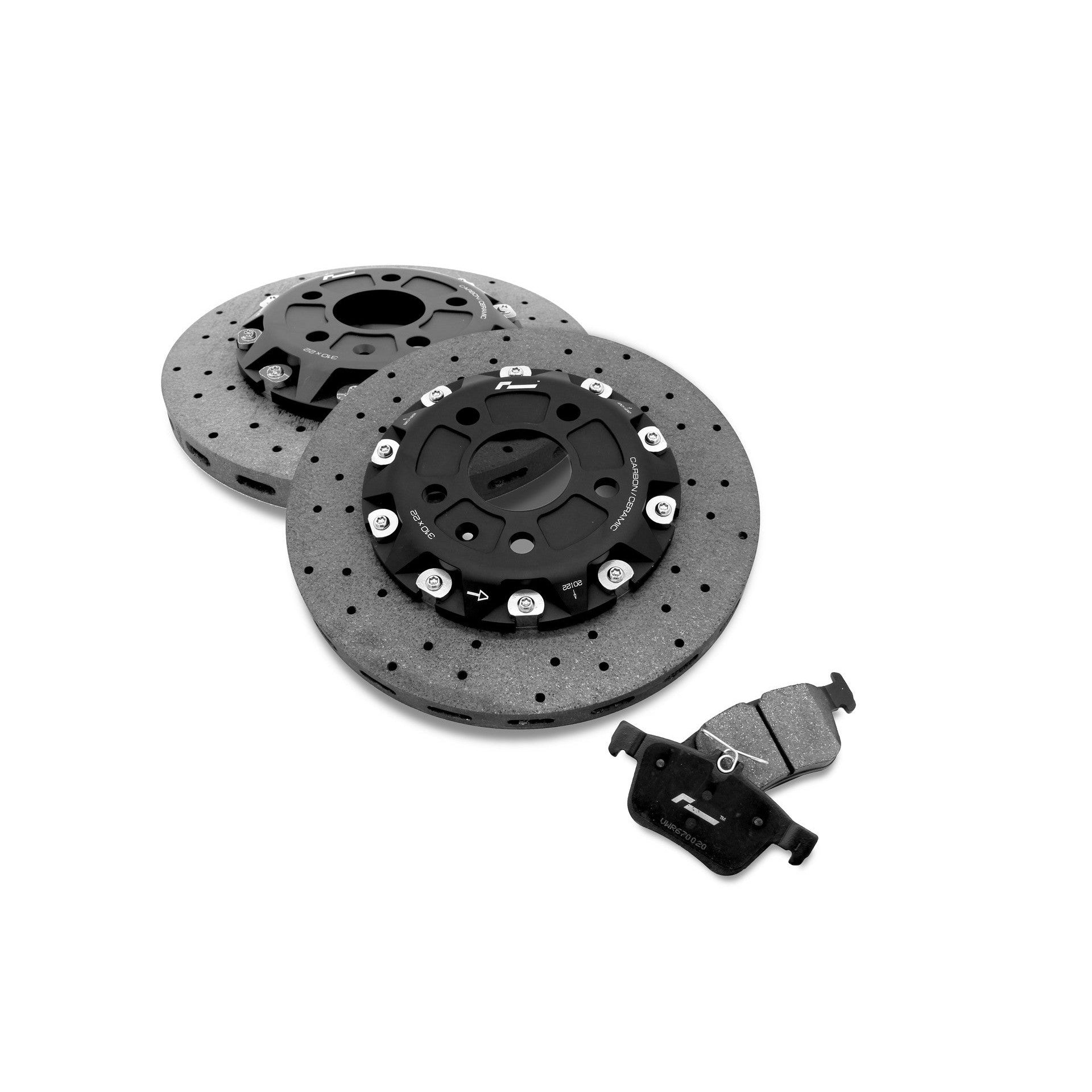 Racingline Stage 3+ Carbon Brake Kit Rear MQB - 310mm Rotors & Pads / Axle set for Audi A3 8V, RS3 8V & More (2013–2026)