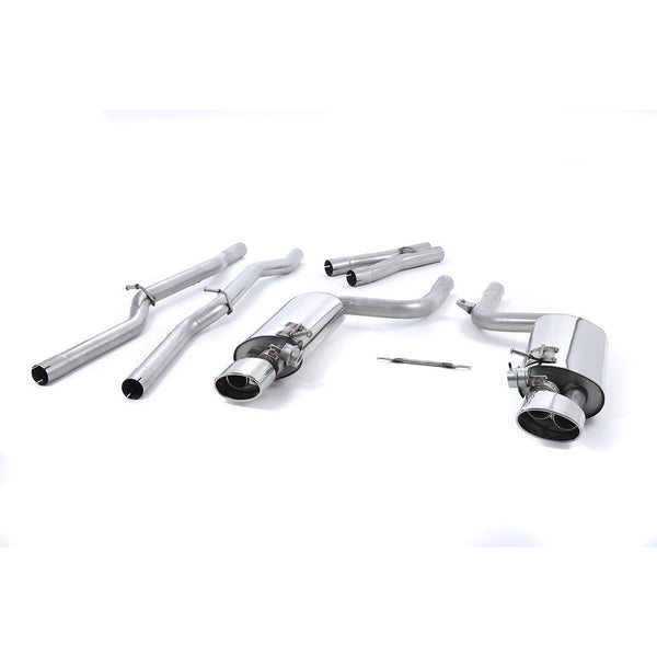 Milltek Sport Valved Non-Resonated Cat-Back Exhaust (Audi B7 RS4 Polished Tips) for Audi RS4 B7 (2006–2008)