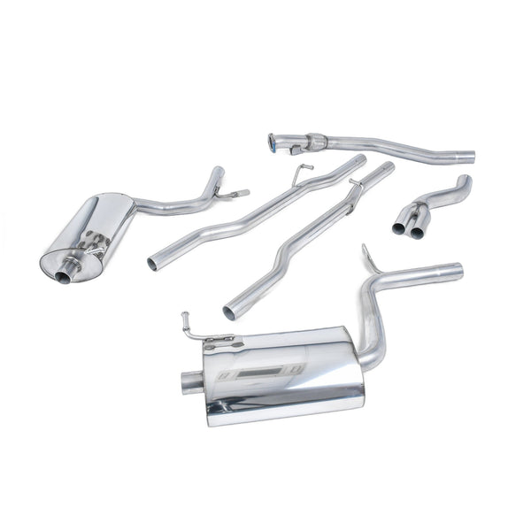 Milltek Sport Non-Resonated Cat-Back Exhaust (Audi B6 A4 1.8T Quattro 90mm Jet Tips) for Audi A4 B6 (2001–2005)