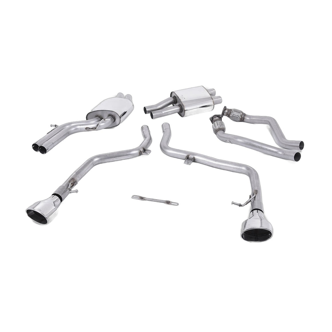 Milltek Sport Race Non-Resonated Cat-Back Exhaust (SSXAU357) for Audi S5 B8 (2009–2011)