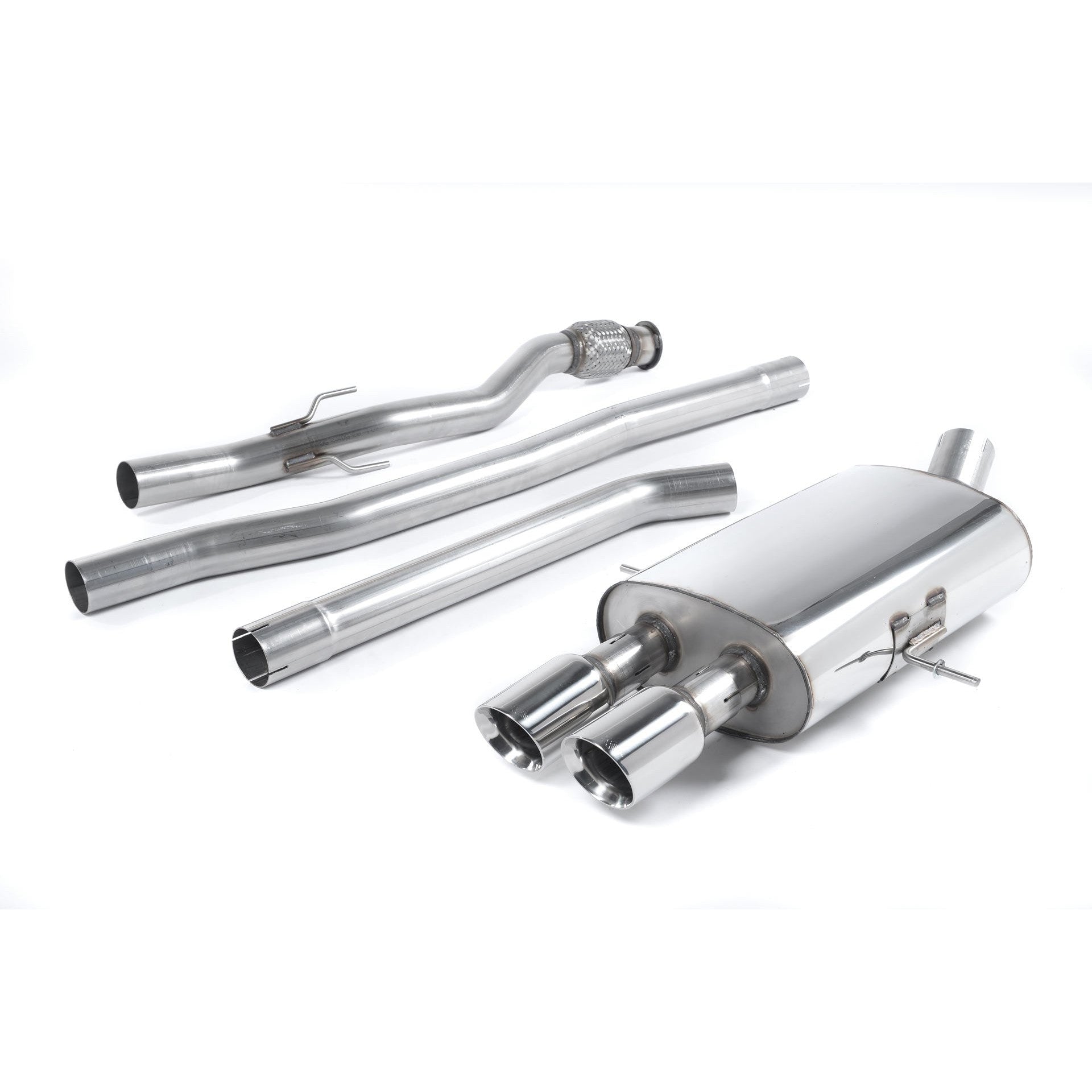 Milltek Sport Non-Resonated Cat-Back Exhaust (Mini Cooper S R56 R58 80mm GT Tips) for Mini MK2 R56 / R58 (2006–2015)